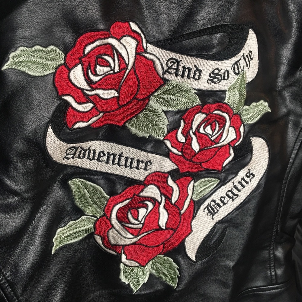 And so the adventure begins leather jacket